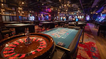 Cận cảnh màn hình slot với các biểu tượng chiến thắng và hiệu ứng sáng nổi bật, tạo cảm giác hồi hộp khi chơi tại FLY68 COM.